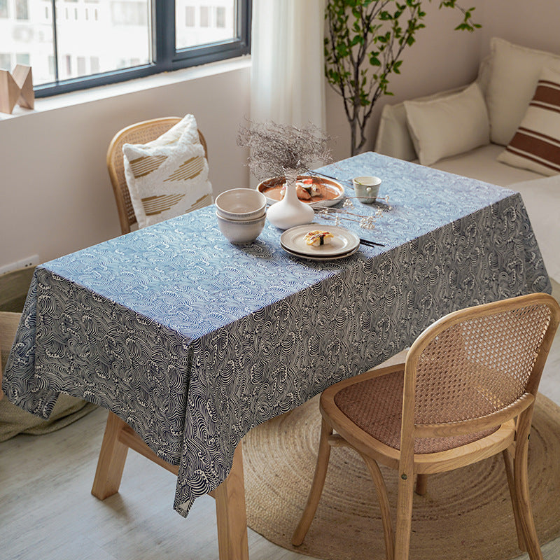 Crafts Cotton Linen Tablecloth – Japanese Minimalist Elegance for Every Table