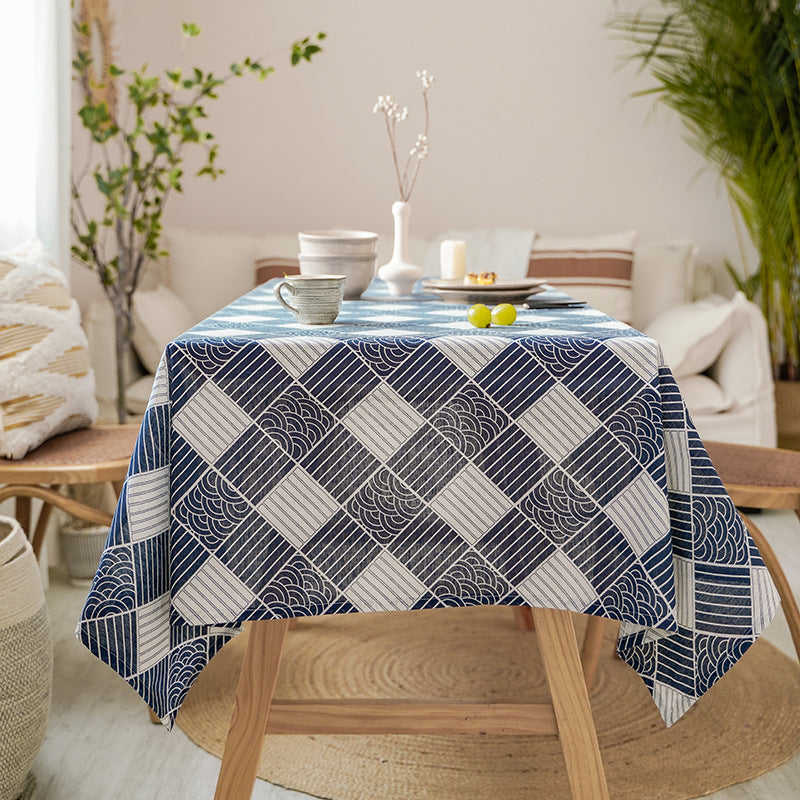 Crafts Cotton Linen Tablecloth – Japanese Minimalist Elegance for Every Table