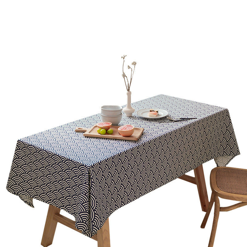 Crafts Cotton Linen Tablecloth – Japanese Minimalist Elegance for Every Table