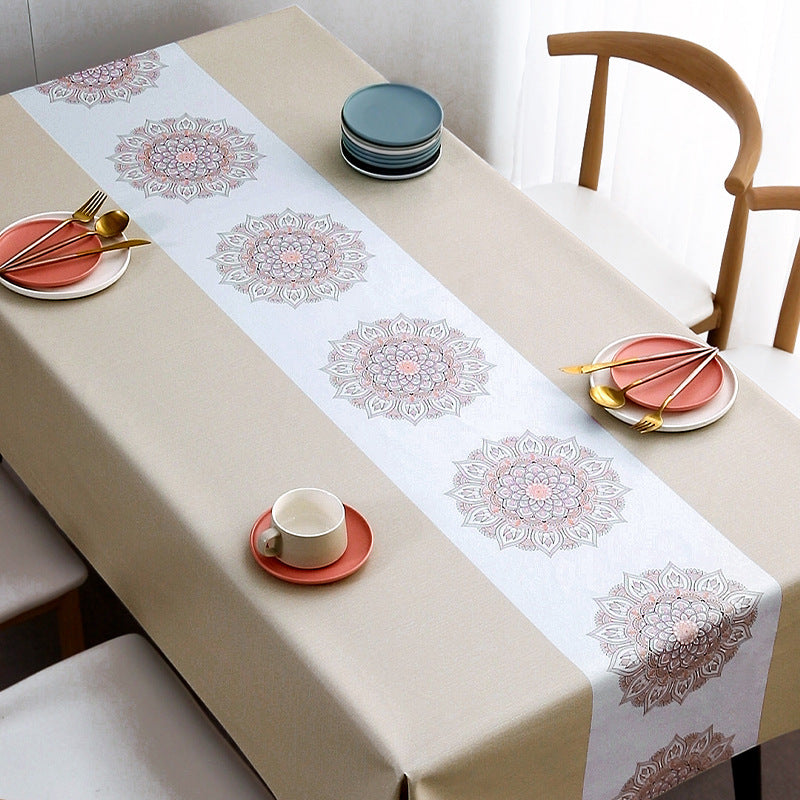 Waterproof, Oil-Proof, Scald-Proof PVC Tablecloth – Wash-Free Ease