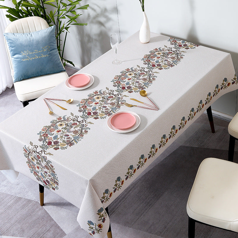 Waterproof, Oil-Proof, Scald-Proof PVC Tablecloth – Wash-Free Ease