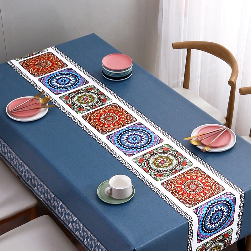 Waterproof, Oil-Proof, Scald-Proof PVC Tablecloth – Wash-Free Ease